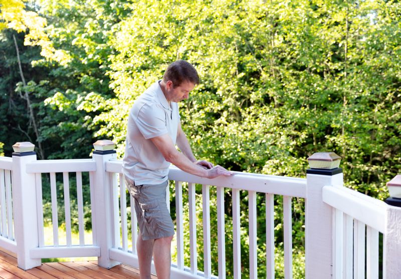 Wood Handrail Repair in Olathe, KS