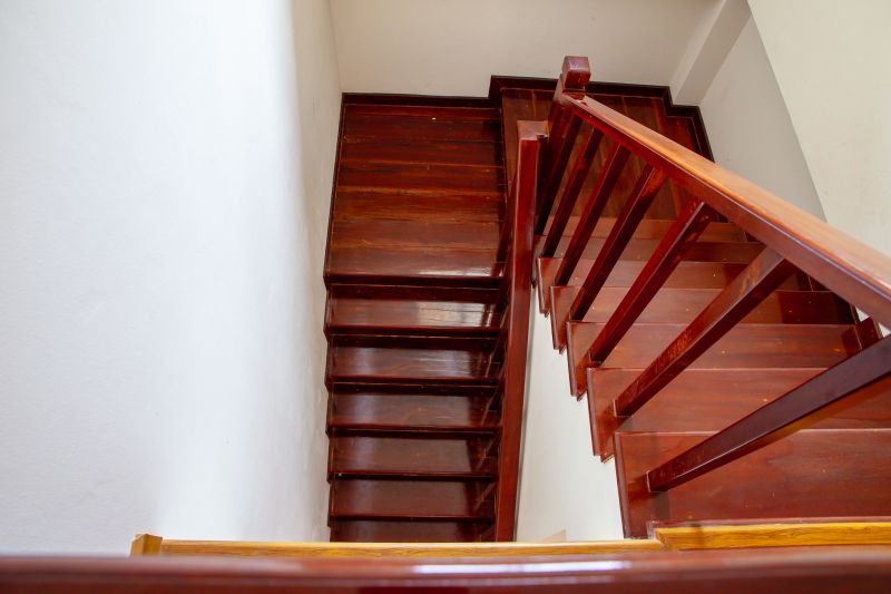 Finishing Touches on Wood Stairs